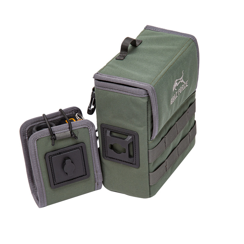 Magnetic Control Binocular Bag Harness mit Entfernungsmessertasche (Grün)